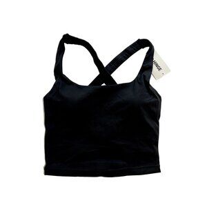 GOLD HINGE Criss Cross Yoga Tank Top in Black